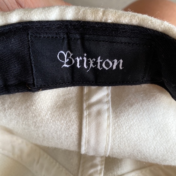 BRIXTON WOOL WHITE RED BASEBALL HAT - Picture 5 of 7